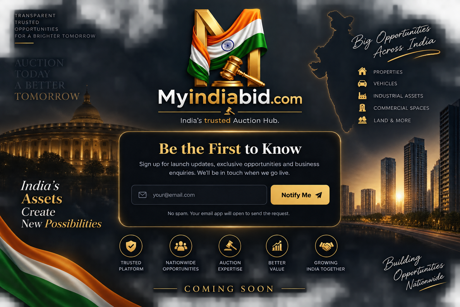 MyIndiaBid.com Coming Soon